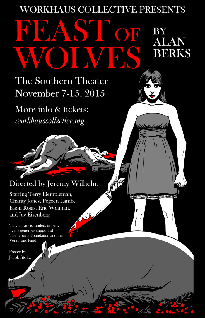 Feast of Wolves poster - Alan Berks - Workhaus Collective
